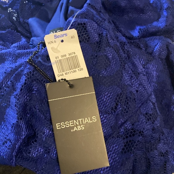 NWT Essentials by Abs royal blue lace dress size 12 - Picture 12 of 12
